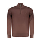 Brauner Viskose-Herrenpullover