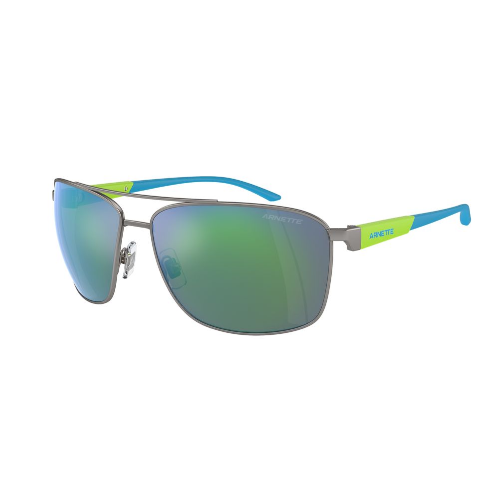 Blaue Metallsonnenbrille