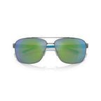 Blaue Metallsonnenbrille