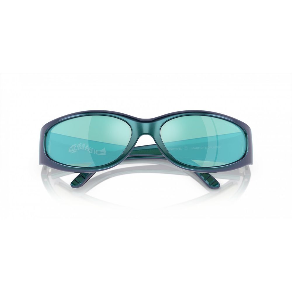 Sonnenbrille aus blauem Harz