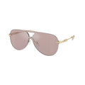 Sonnenbrille mit goldfarbenem Metallgestell