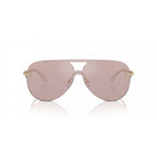 Sonnenbrille mit goldfarbenem Metallgestell