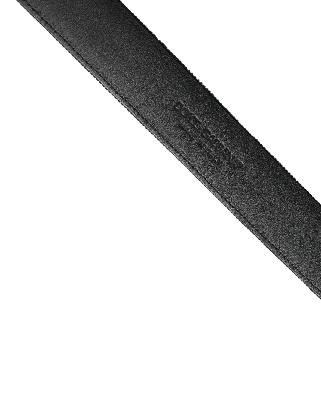 Black Suede Silver Tone Metal Buckle Men's Belt
