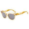 Occhiali da sole in acetato marrone