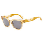 Occhiali da sole in acetato marrone