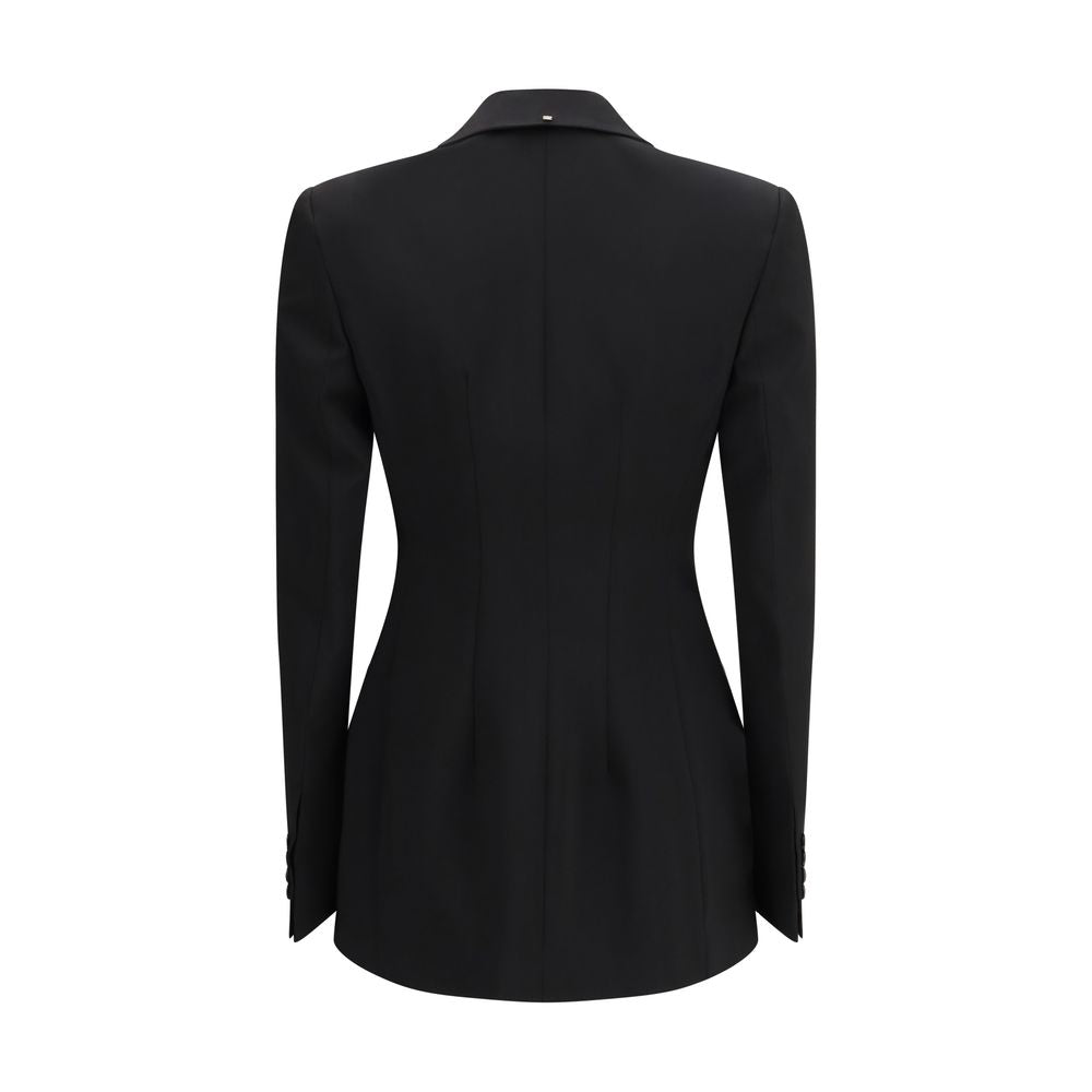 Schwarzer Wollblazer