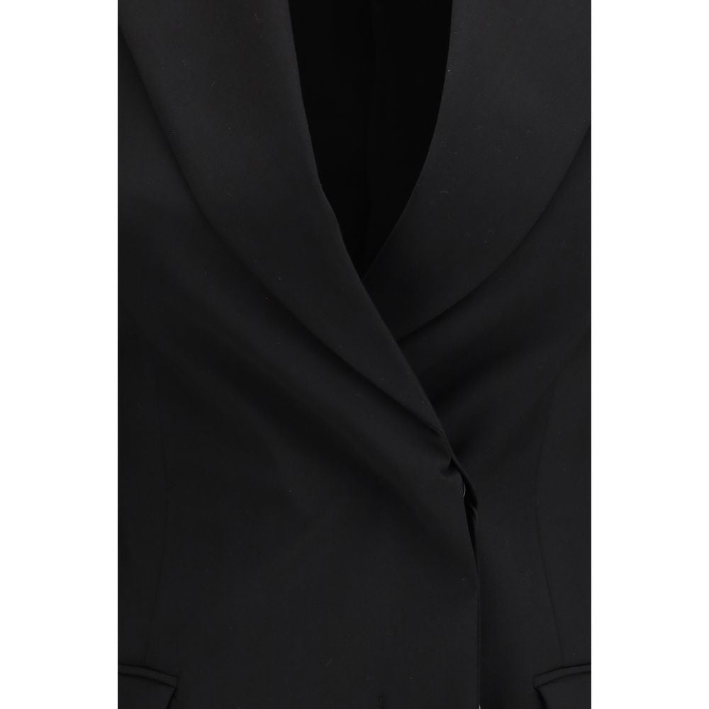 Schwarzer Wollblazer