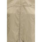 Beigefarbene Jacke aus recyceltem Polyamid