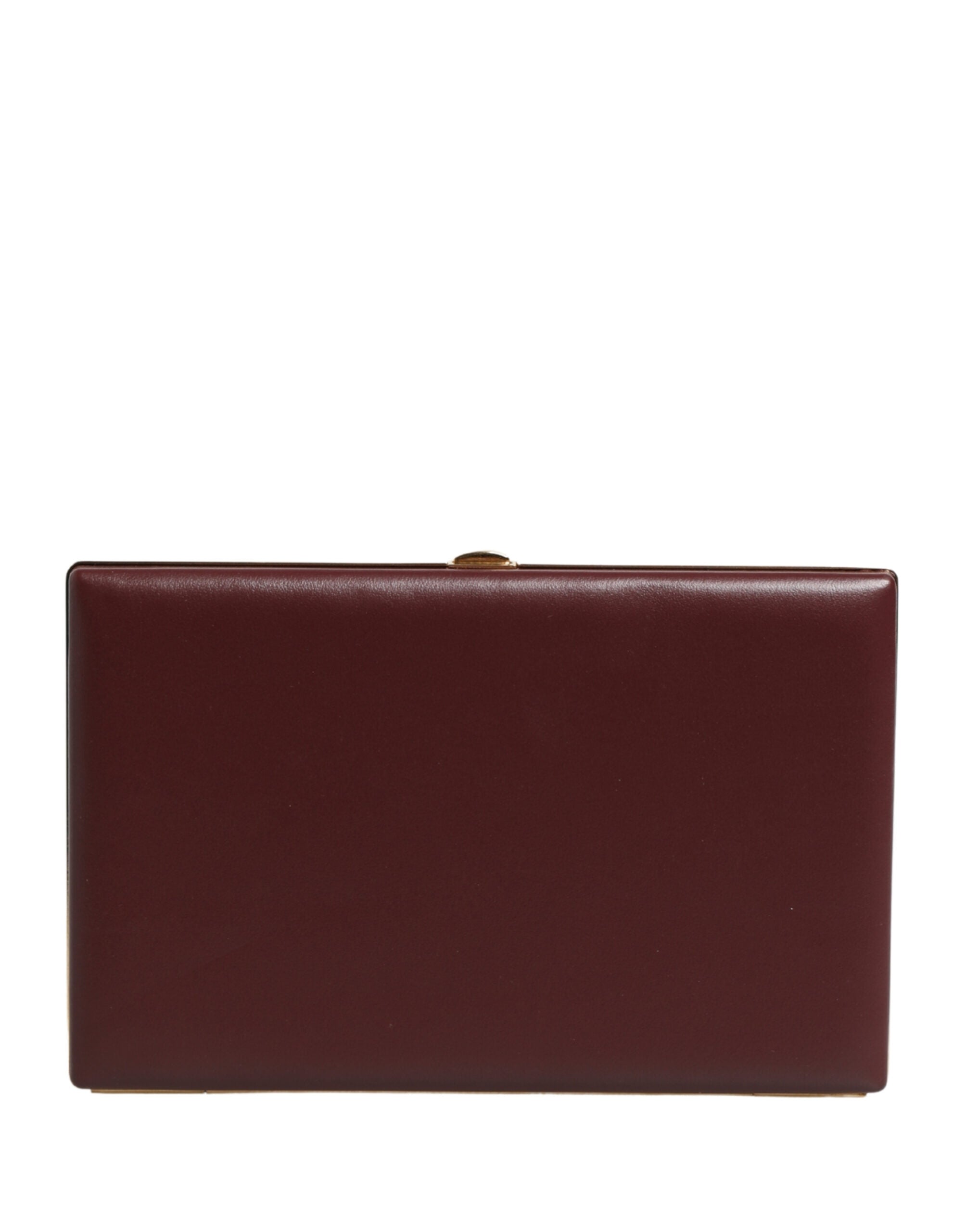 Damen-Abendtasche aus braunem Kalbsleder