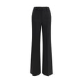 Black Wool Flared Pants