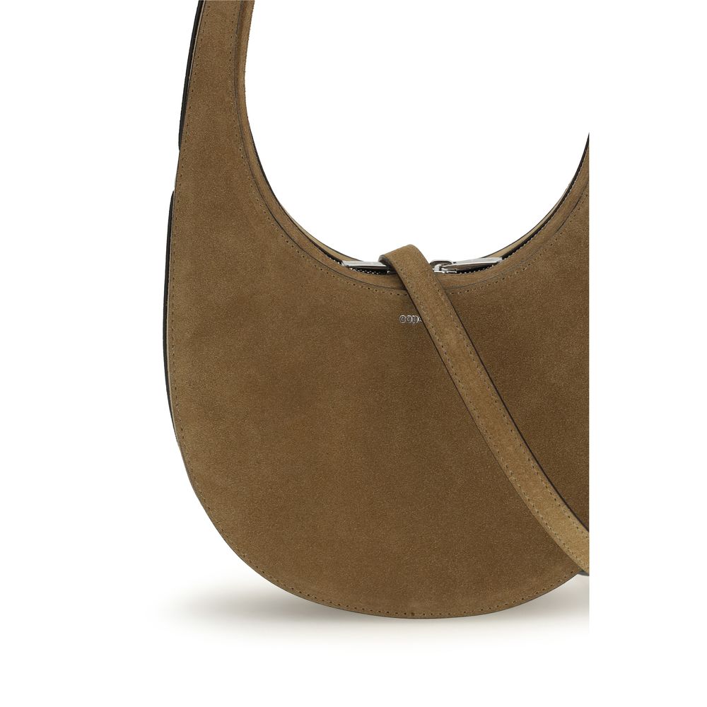 Schultertasche aus braunem Kalbsleder vom Hausrind