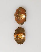 Gold Messing BOOM Cartoon Kristall Clip-On Damen