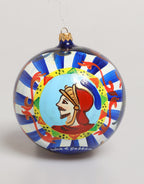 Mehrfarbige handbemalte sizilianische Ornament-Weihnachtskugel