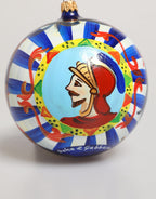 Mehrfarbige handbemalte sizilianische Ornament-Weihnachtskugel