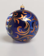 Mehrfarbige handbemalte sizilianische Ornament-Weihnachtskugel