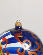 Mehrfarbige handbemalte sizilianische Ornament-Weihnachtskugel