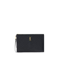 Black Calf Leather Bos Taurus Clutch Bag