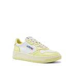White Leather Athletic Sneakers