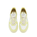 White Leather Athletic Sneakers