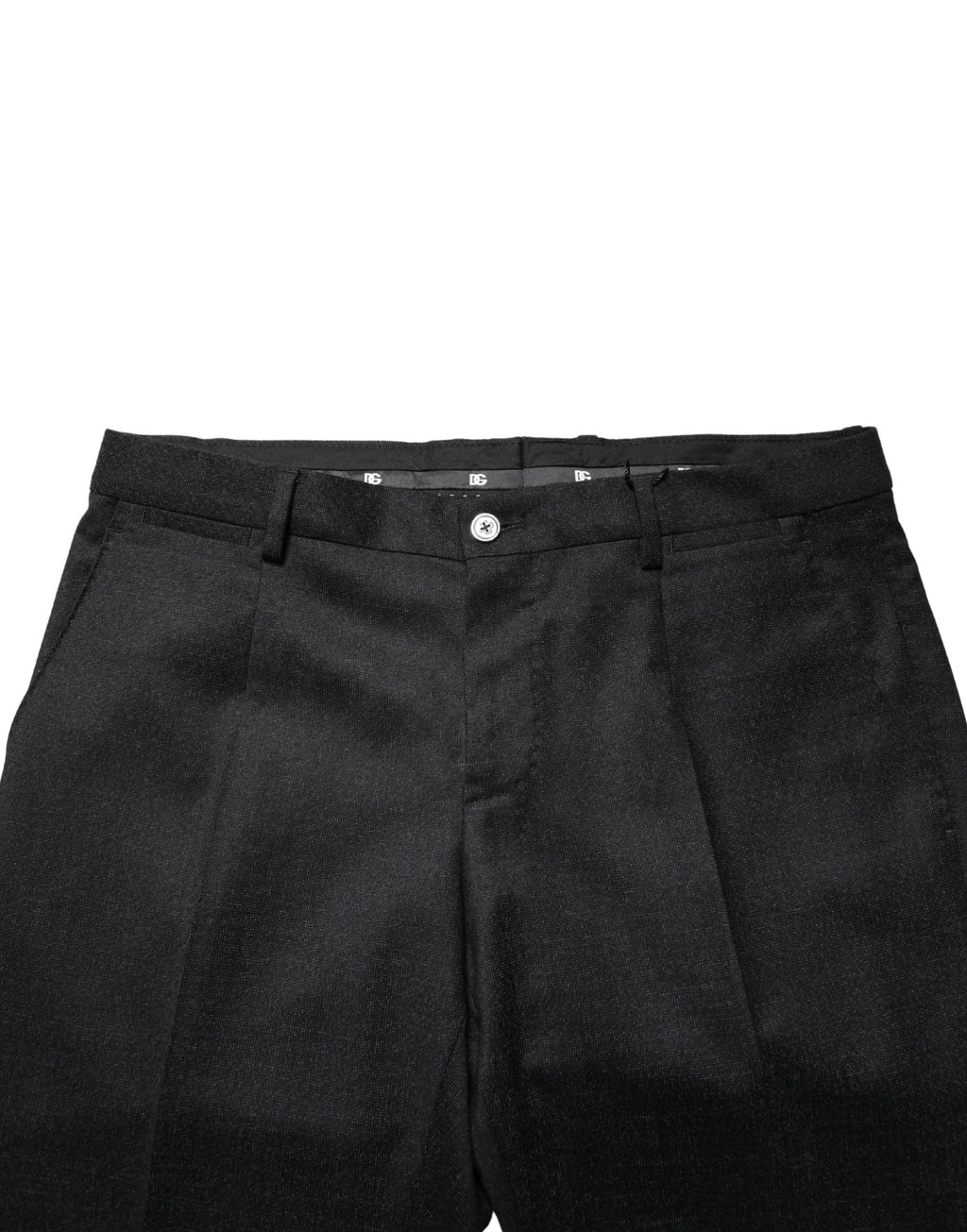 Schwarze Hose aus Wolle für Herren, Skinny-Fit