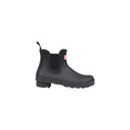 Schwarze Stiefeletten aus recyceltem Polyester