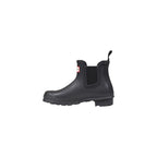 Schwarze Stiefeletten aus recyceltem Polyester
