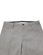 Gray Cotton Skinny Dress Formal Trouser Pants