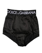 Guaina a vita alta con logo nero