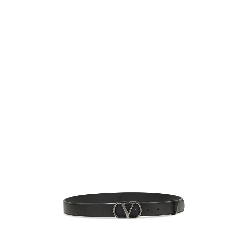 Schwarzer Gürtel aus Kalbsleder