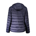 Blaue Polyamid-Damenjacke