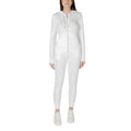 Cremefarbener Trainingsanzug aus Polyester