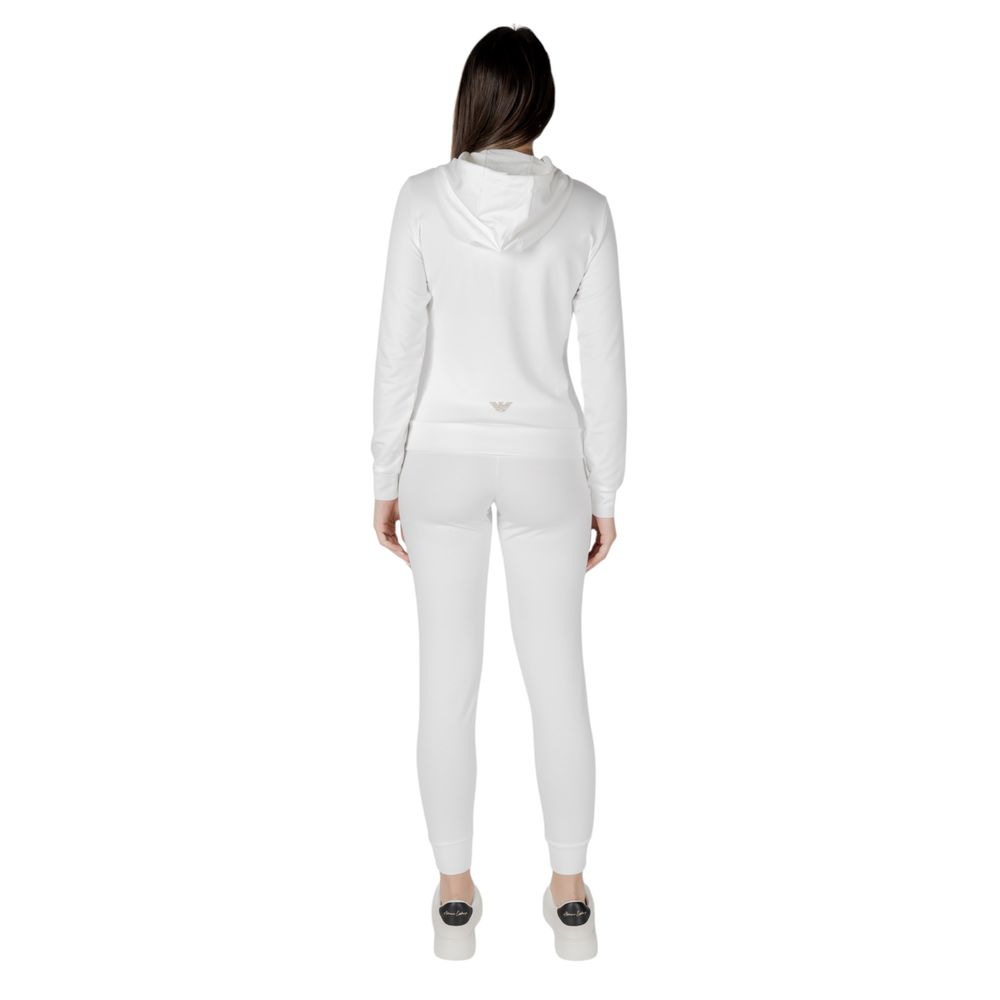 Cremefarbener Trainingsanzug aus Polyester