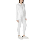 Cremefarbener Trainingsanzug aus Polyester