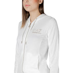 Cremefarbener Trainingsanzug aus Polyester