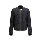 Bomberjacke aus schwarzer Gänsedaune