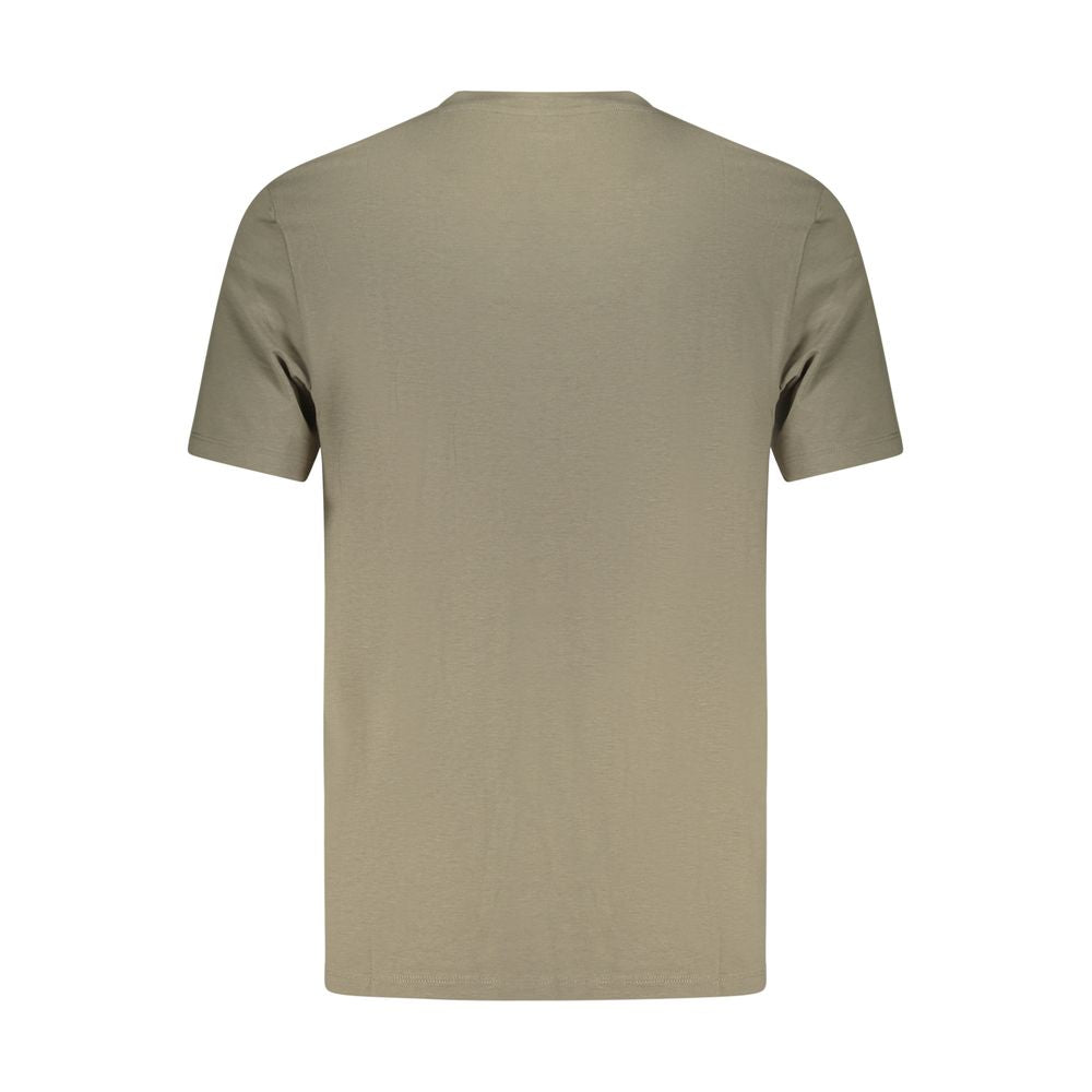 Grünes Baumwoll-Herren-T-Shirt