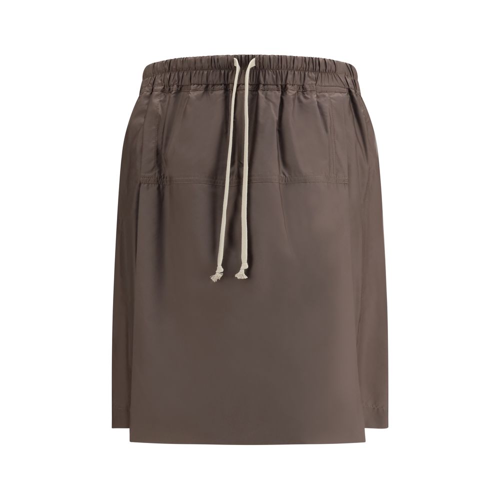 Bermudashorts aus braunem Polyester