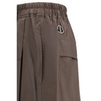 Bermudashorts aus braunem Polyester