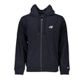 Blauer Kapuzenpullover aus Baumwolle für Herren