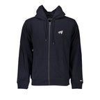 Blauer Kapuzenpullover aus Baumwolle für Herren