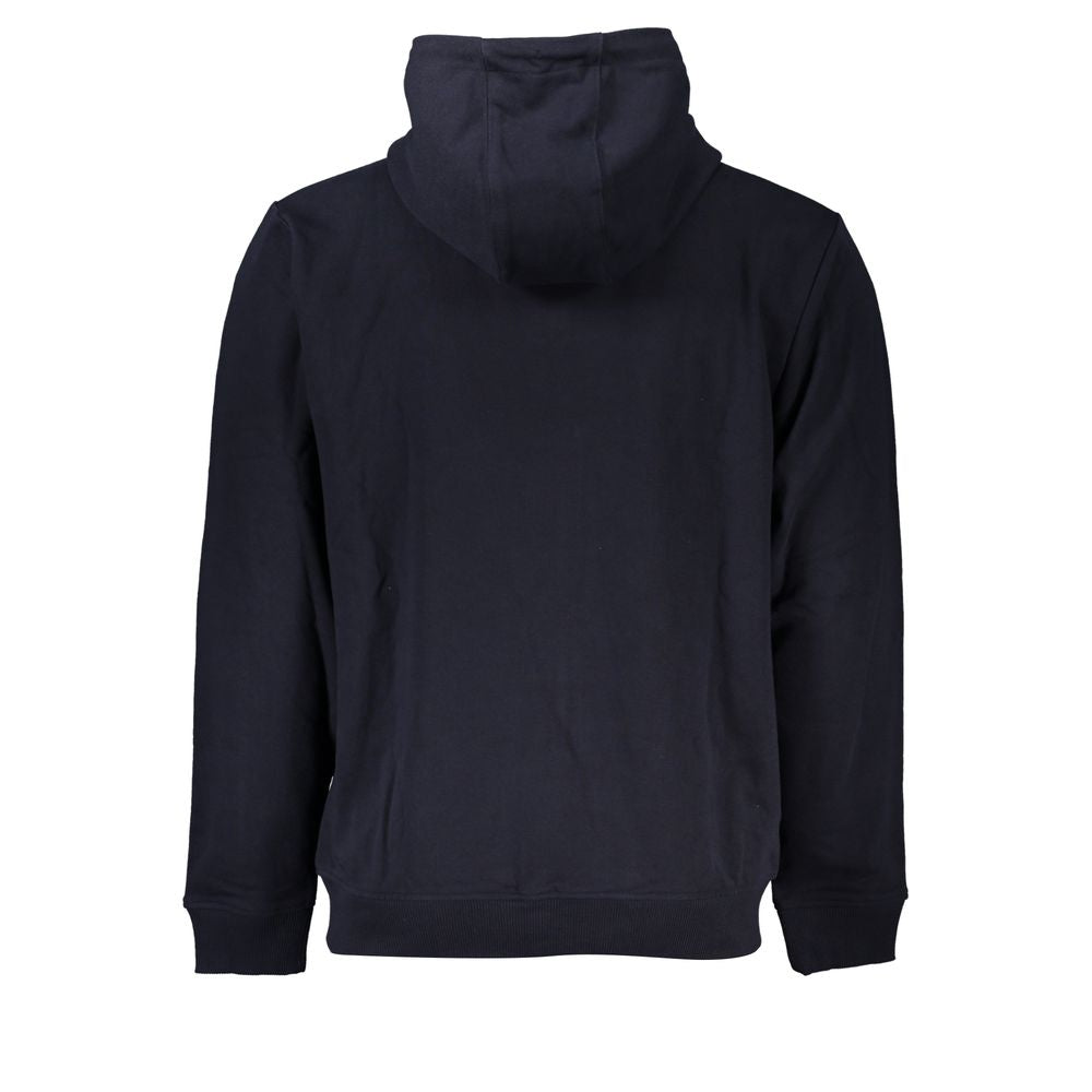 Blauer Kapuzenpullover aus Baumwolle für Herren