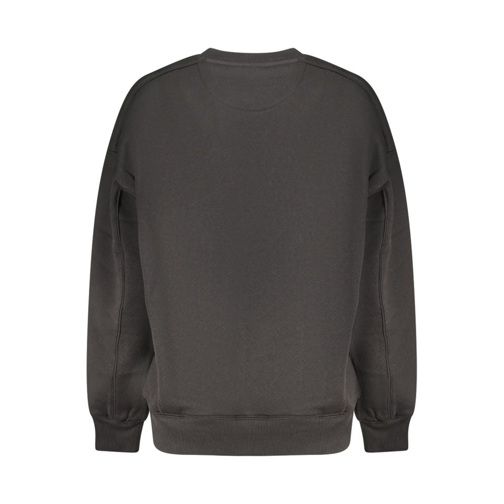 Schwarzes Baumwoll-Sweatshirt für Damen