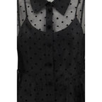 Black Recycled Polyester Pattern Shirt