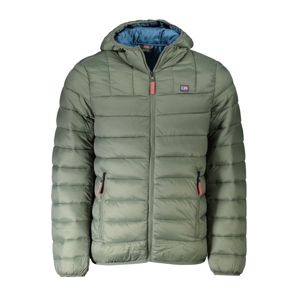 Green Polyamide Men's Jacket