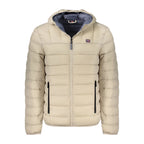 Beige Polyamid Herrenjacke