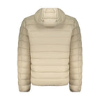 Beige Polyamid Herrenjacke
