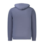 Blue Cotton Men's Hooded Sweater