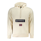 Beige Cotton Men's Sweatshirt Hoodie