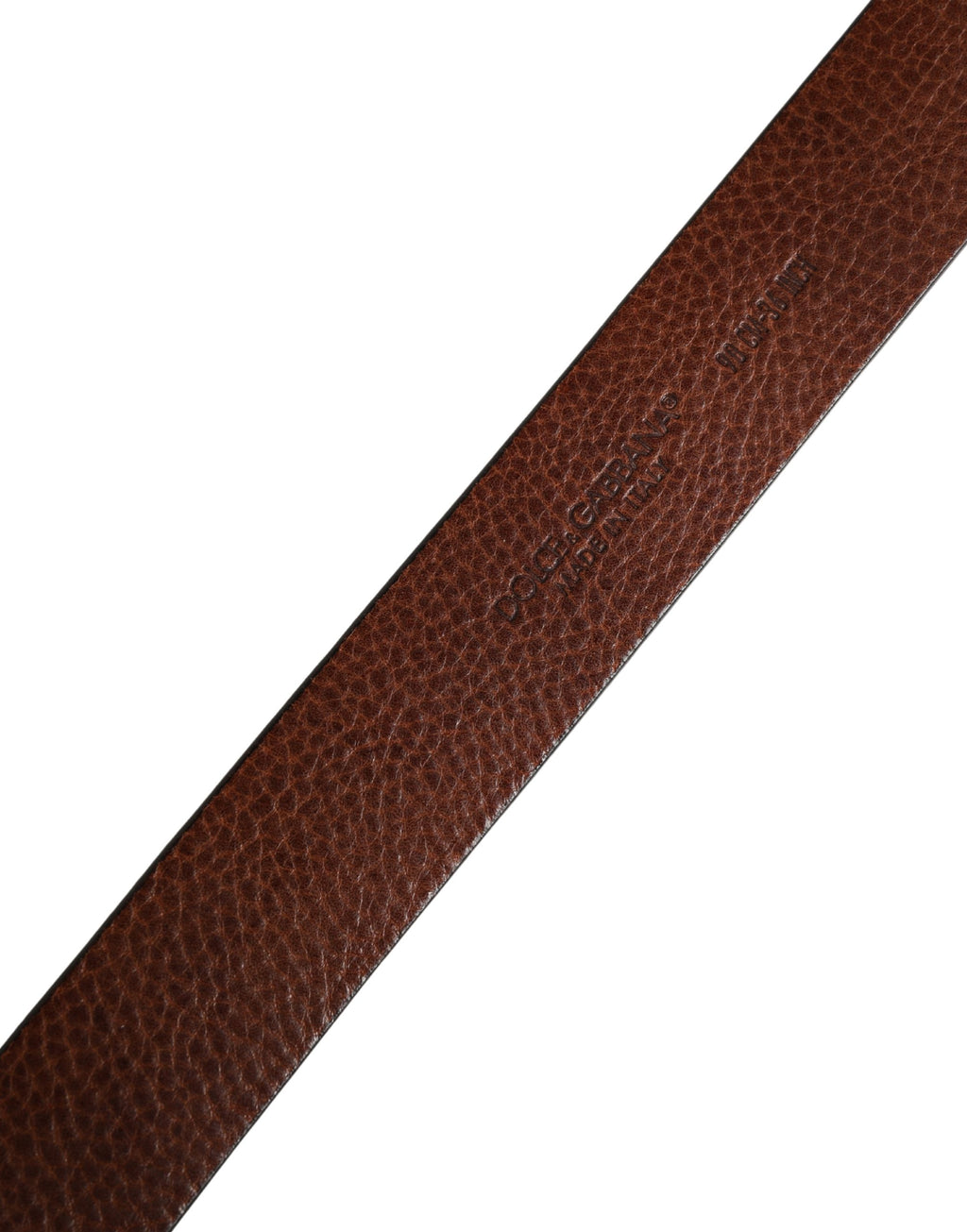 Men's Brown Classic Leather Metal Buckle Belt