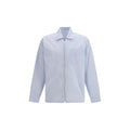 Blaues Polyamid Hemd mit Muster